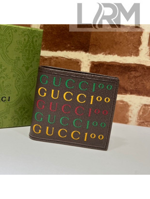 Gucci 100 Wallet ‎676238 Brown Leather 2021