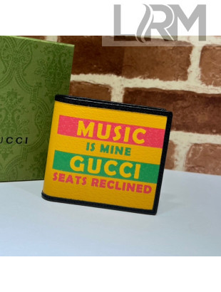 Gucci 100 Wallet ‎676238 Yellow Leather 2021