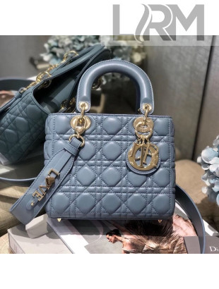 Dior MY ABCDior Small Bag in Cannage Leather Light Blue 2019