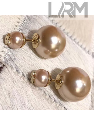 Dior Tribales Resin Beads Stud Earrings Pearl Pink 2019