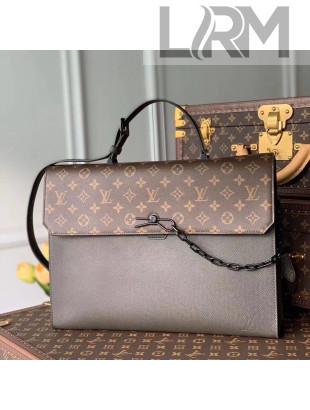 Louis Vuitton Men's Robusto Briefcase Messenger Bag M30591 Green 2021