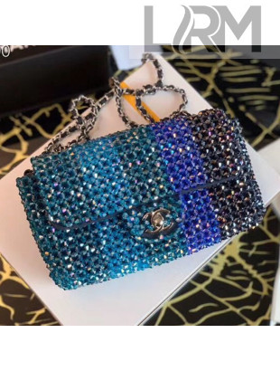 Chanel Crystal Small Flap Bag AS1770 Blue 2020