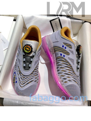 Gucci Ultrapace R Sneakers Grey/Yellow 2020 (For Women and Men)