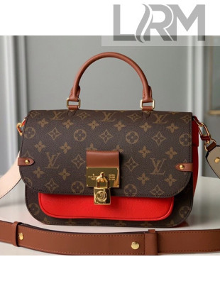 Louis Vuitton Vaugirard Monogram Canvas Messenger Top Handle Bag M44548 Red 2019
