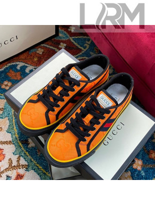 Gucci Tennis 1977 Off The Grid Low-Top Sneakers in Orange Canvas 23 2020 (For Women and Men)