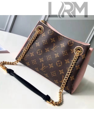 Louis Vuitton Monogram Canvas and Grained Calf Leather Surene BB Bag Pink 2018