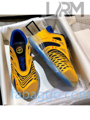 Gucci Ultrapace R Sneakers Yellow/Blue 2020 (For Women and Men)