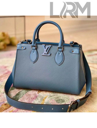 Louis Vuitton Grenelle Tote PM Bag in Blue Epi Leather M57680 2021