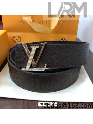Louis Vuitton Reversible Calfskin Belt 40mm with Two-Tone LV Buckle Black/Silver 2021