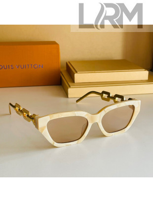 Louis Vuitton Sunglasses Z1473E Beige 2021