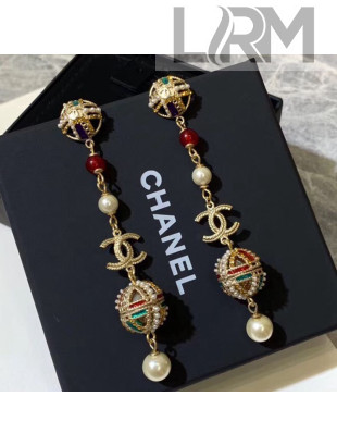 Chanel Ball Long Earrings AB2514 2019