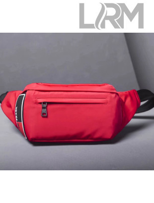 Prada Nylon Small Belt Bag 2VL008 Red 2018