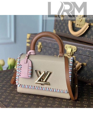 Louis Vuitton Twist MM Braided Bag in Epi Leather M57318 Beige 2021