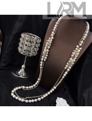 Chanel Pearl Long Sweater Necklace AB1235 2019