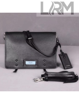 Prada Etiquette Leather Bag 1BD085 Black 2018