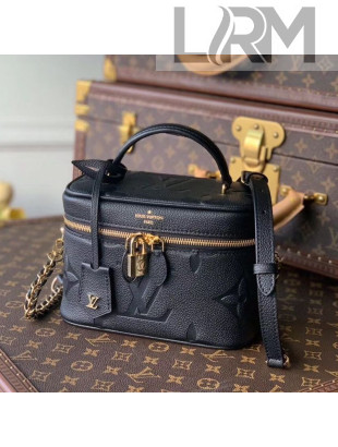 Louis Vuitton Vanity Case PM in Giant Monogram Leather M45598 Black 2021
