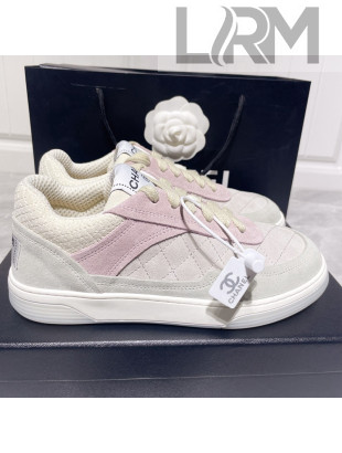 Chanel Suede Sneakers Gray 2021 111705