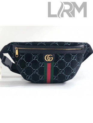 Gucci GG Velvet Belt Bag 574968 Black 2019
