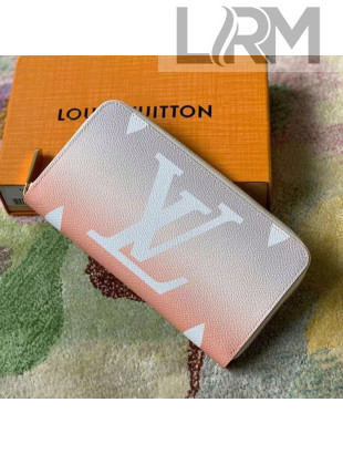 Louis Vuitton Zippy Wallet in Grey Gradient Monogram Canvas M80359 2021