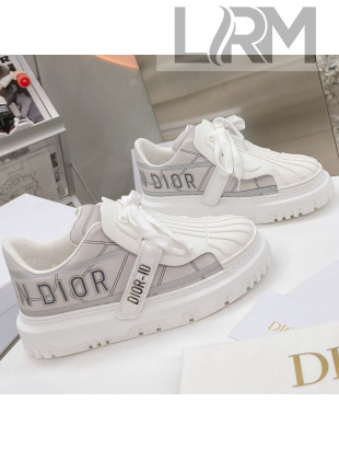 Dior DIOR-ID Sneakers in Gray Reflective Technical Fabric 2021