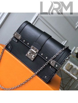 Louis Vuitton Trunk Chain Wallet WOC in Epi Leather M67507 Black 2019