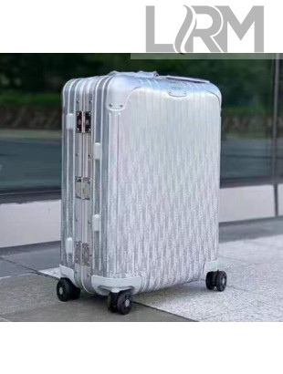DIOR and RIMOWA Cabin Suitcase Luggage Silver 2020