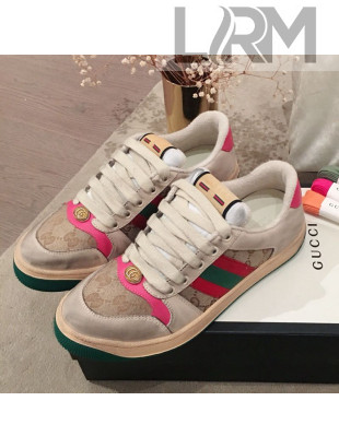 Gucci Screener GG Low-top Sneaker Pink 2019 (For Women and Men)