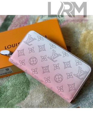 Louis Vuitton Zippy Wallet in Pink Gradient Mahina Perforated Leather M80490 2021