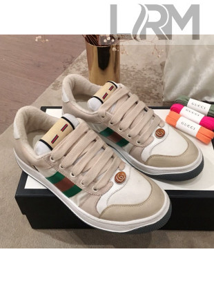 Gucci Screener GG Low-top Sneaker Light Grey 2019 (For Women and Men)