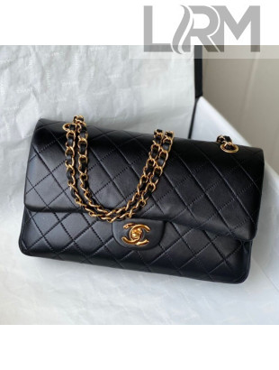 Chanel Lambskin Vintage Medium Flap Bag A01112 Black 2021