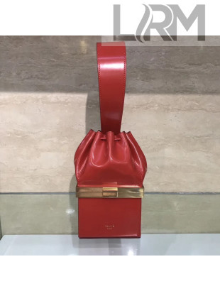 Celine Red Calfskin Box Handle Bag Limited Edtion 2018