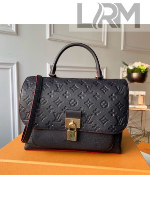 Louis Vuitton Marignan Messenger Bag in Empreinte Leather M44545 Navy Blue/Red 2019