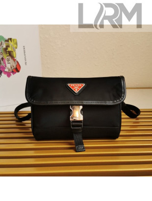 Prada Re-Nylon and Saffiano Leather Smartphone Case Mini Bag 2ZH108 Black/Red 2021