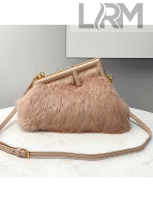 Fendi First Small Mink Fur Bag Light Pink 2021 80018M