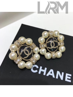 Chanel Pearl Stud Earrings 03 2019