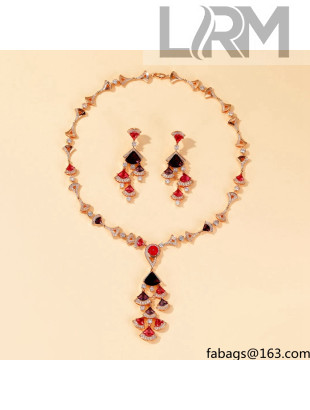 Bvlgari DIVAS’ DREAM Earrings/Necklace Red 05 2021