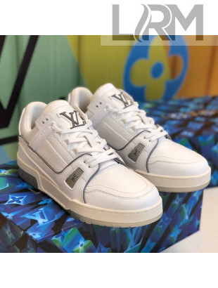 Louis Vuitton LV Trainer Sneakers 1A812O White/Grey 202007 (For Women and Men)
