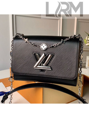 Louis Vuitton Epi Leather Flower Twist MM M55411 Black 2019