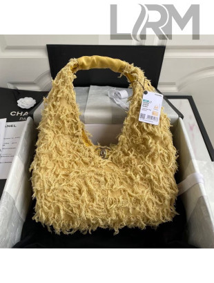 Chanel Tweed Small Hobo Bag AS2320 Yellow 2020