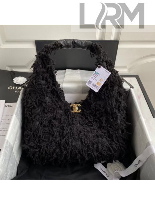Chanel Tweed Small Hobo Bag AS2320 Black 2020