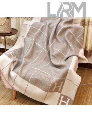 Herems Wool & Cashmere Avalon III Throw Blanket Light Grey 2020