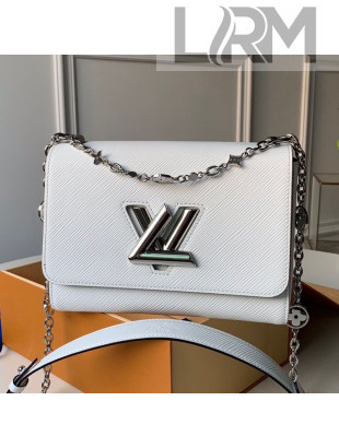 Louis Vuitton Epi Leather Flower Twist MM M55411 White 2019