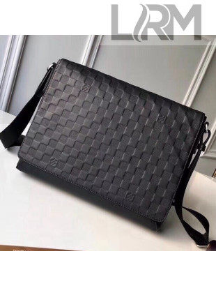 Louis Vuitton Damier Infini Cowhide Leather District MM Bag For Men Black 2018
