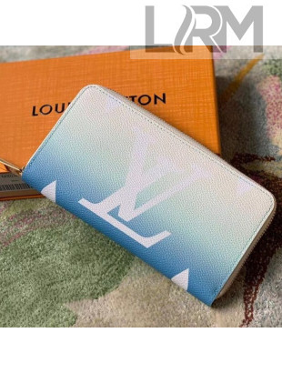 Louis Vuitton Zippy Wallet in Blue Gradient Monogram Canvas M80360 2021