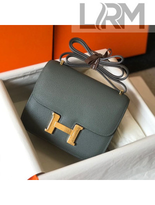 Hermes Constance Bag 18/23cm in Eosom Leather Almond Green/Gold 2021