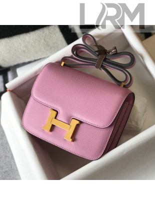 Hermes Constance Bag 18/23cm in Eosom Leather Mallow Pink/Gold 2021