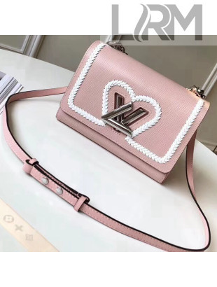 Louis Vuitton Epi Braided Heart Twist MM Bag M53126 Pink 2018