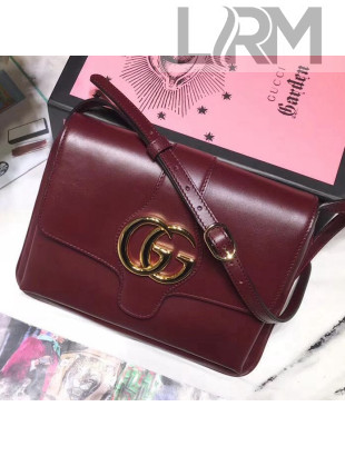 Gucci Calf Leather Arli Medium Shoulder Bag ‎550126 Burgundy 2019