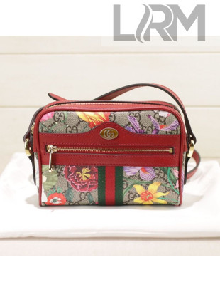 Gucci Ophidia GG Flora Mini Bag ‎517350 Red 2019
