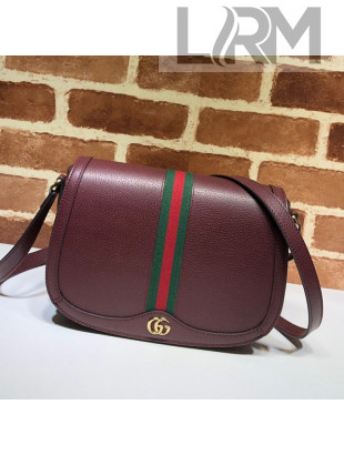 Gucci Ophidia Leather Small Shoulder Bag ‎601044 Burgundy 2019